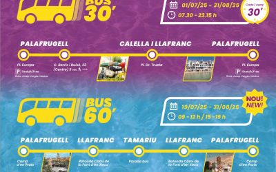 Serveis d’autobús estiu 2025 a Palafrugell i voltants