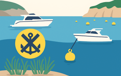 Responsible anchoring in the Montgrí Natural Park